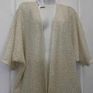 Chico’s Cotton Slub Trudy Cardigan Sweater